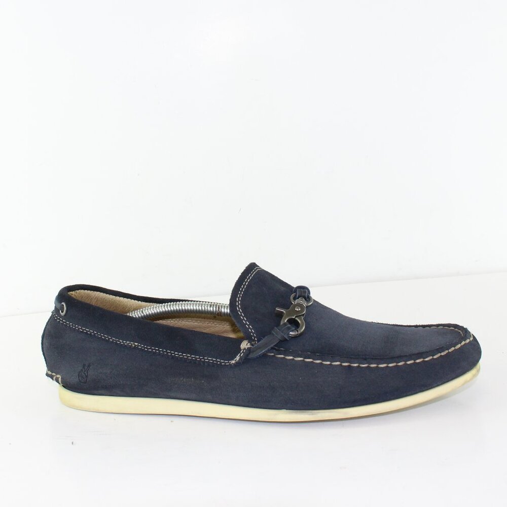 John Varvatos Blue Suede Loafer Slip On Shoe (11 US)